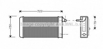 AVA QUALITY COOLING al6037 -  Теплообменник, отопление салона